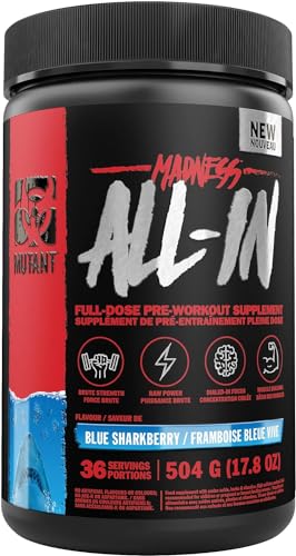 MUTANT Madness All-in | Full Dosed Pre-Workout Supplement | with Creatine Monohydrate | 504 G