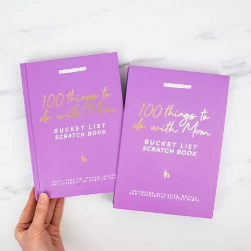 Gift Republic Scratch Off Book|Mum Edition|100 Things To Do Scratch Off, Pink, Medium