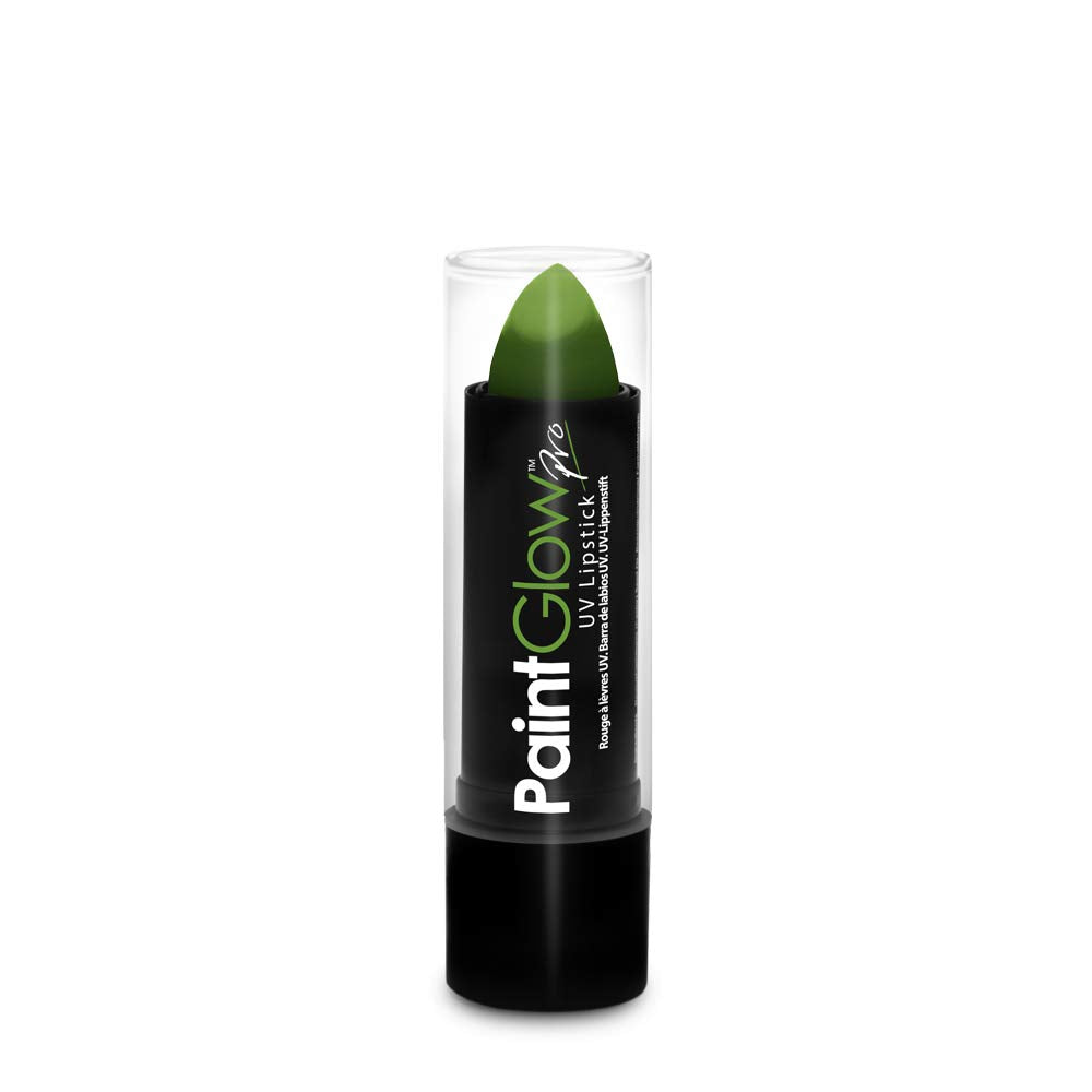 Neon UV Lipstick by PaintGlow - Bright Neon Coloured Lipstick - Glows under UV (UV Green)