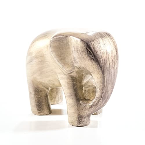 Eco-Friendly Recycled Aluminium Elephant (Handmade & Fairtrade) Statue Ornament Home Decoration