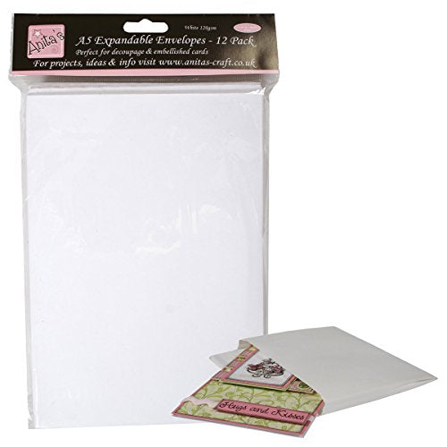 Anitas 4 x 4-inch A5 Expandable Envelopes, Pack of 12