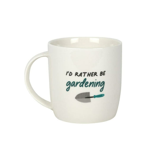 Something Different Gardening Ceramic Mug | I'd Rather Be | 1pc. 307g, White