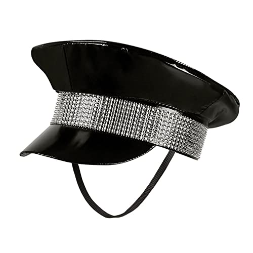 Boland ��� Black Rock Hat, Black / Silver with Elastic Band.