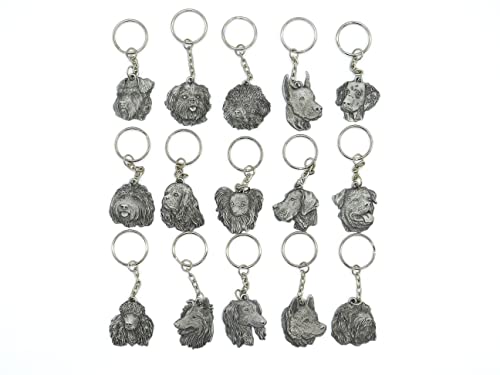 Pewter Dalmatian Dog Keyring