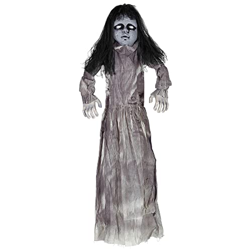 Widmann Doll Living Tote with Luminous Head and Scary Sound, Gray