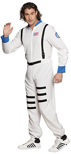 Boland Astronaut Costume in White, Size 50/52-54/56, Astronaut Jumpsuit for Men