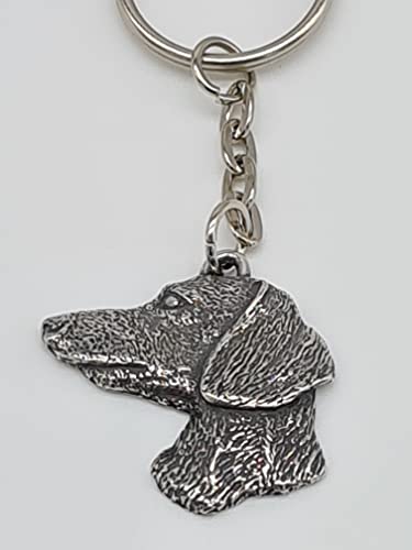 Pewter Dachshund Dog Keyring