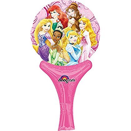Amscan Globo Princesas - Mini Auto Inflable 23cm Foil Balloon