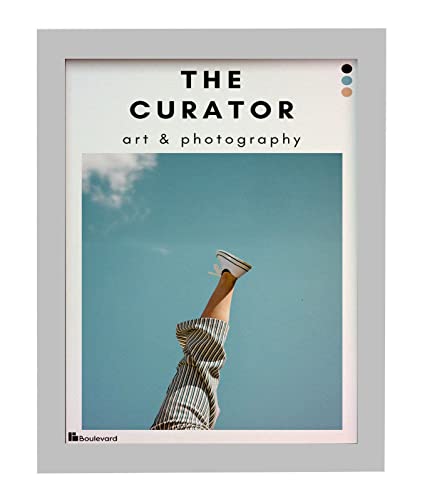 The Curator 5 X 7 Inch Silver Photo Frame Wall Mountable, Desktop and Freestanding Picture Frame Standard Photograph Size, 7 X 5 (silver) 17.78 X 12.7cm)