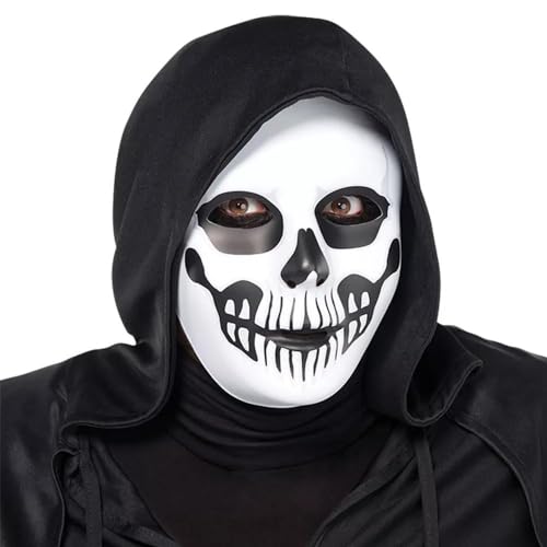 Amscan Adult Plastic Black & Bone Horror Skull Mask