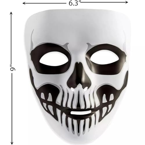 Amscan Adult Plastic Black & Bone Horror Skull Mask