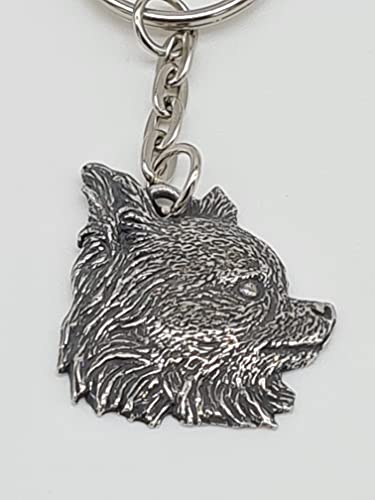 Pewter Cavalier King spaniel Dog Keyring