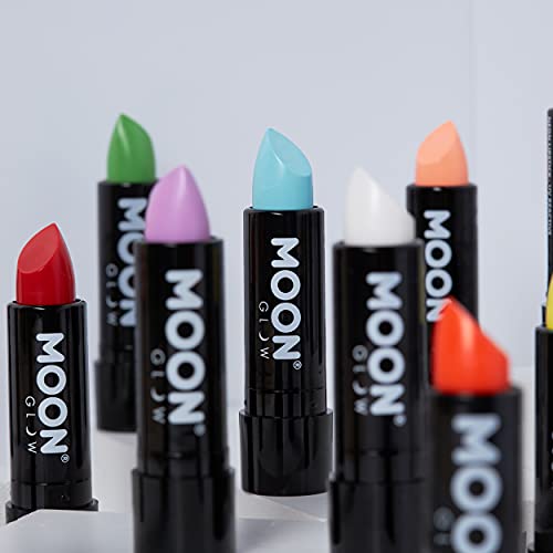 Neon UV Lipstick by Moon Glow - Bright Neon Coloured Lipstick - Glows under UV