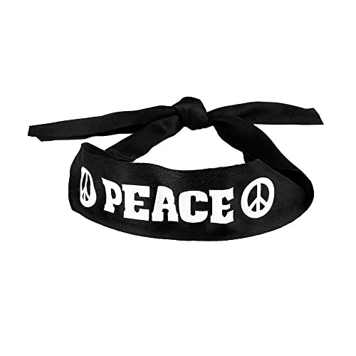 Boland Headband Peace, Black, Standard Size