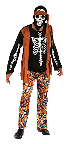 Bristol Novelty Skeleton Hippy Costume (UK Chest Size 42 - 44)