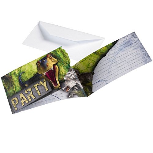 Amscan DINOSAUR ATTACK PARTY Invitations Pack of 10