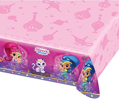 Amscan Shimmer and Shine Plastic Table covers 1.8m x 1.2m