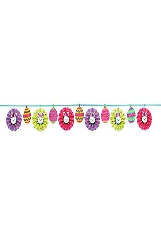 Easter Fan Banner Paper Garlands 3.65m