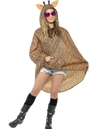 Smiffys Giraffe Party Poncho Festival Costume Chest size