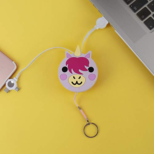 Gift Republic Unicorn Retractable Charger