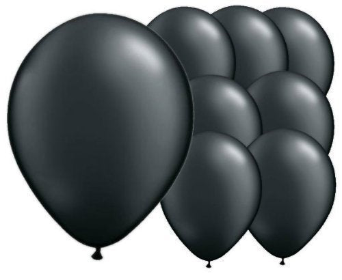 8 Ink Black 12 Inch Latex Balloons