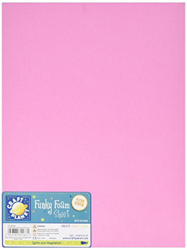 Craft Planet 9inch x 12inch Funky Foam - Pink