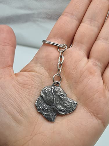 Pewter Labrador Dog Keyring