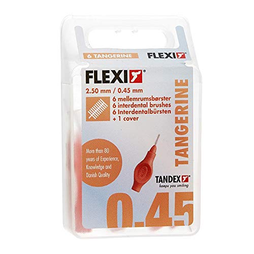 Tandex Flexi Tangerine, 2.5 mm - 0.45 mm, Cylinder 6-Pack