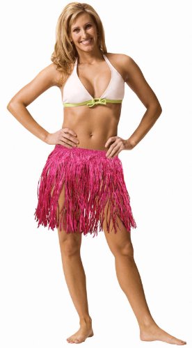 Amscan Adult Pink Hula Skirt Costume, Size Large-1 Pc