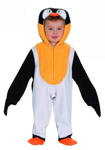 Widmann Children's Penguin Child Jumpsuit with Headpiece Costume