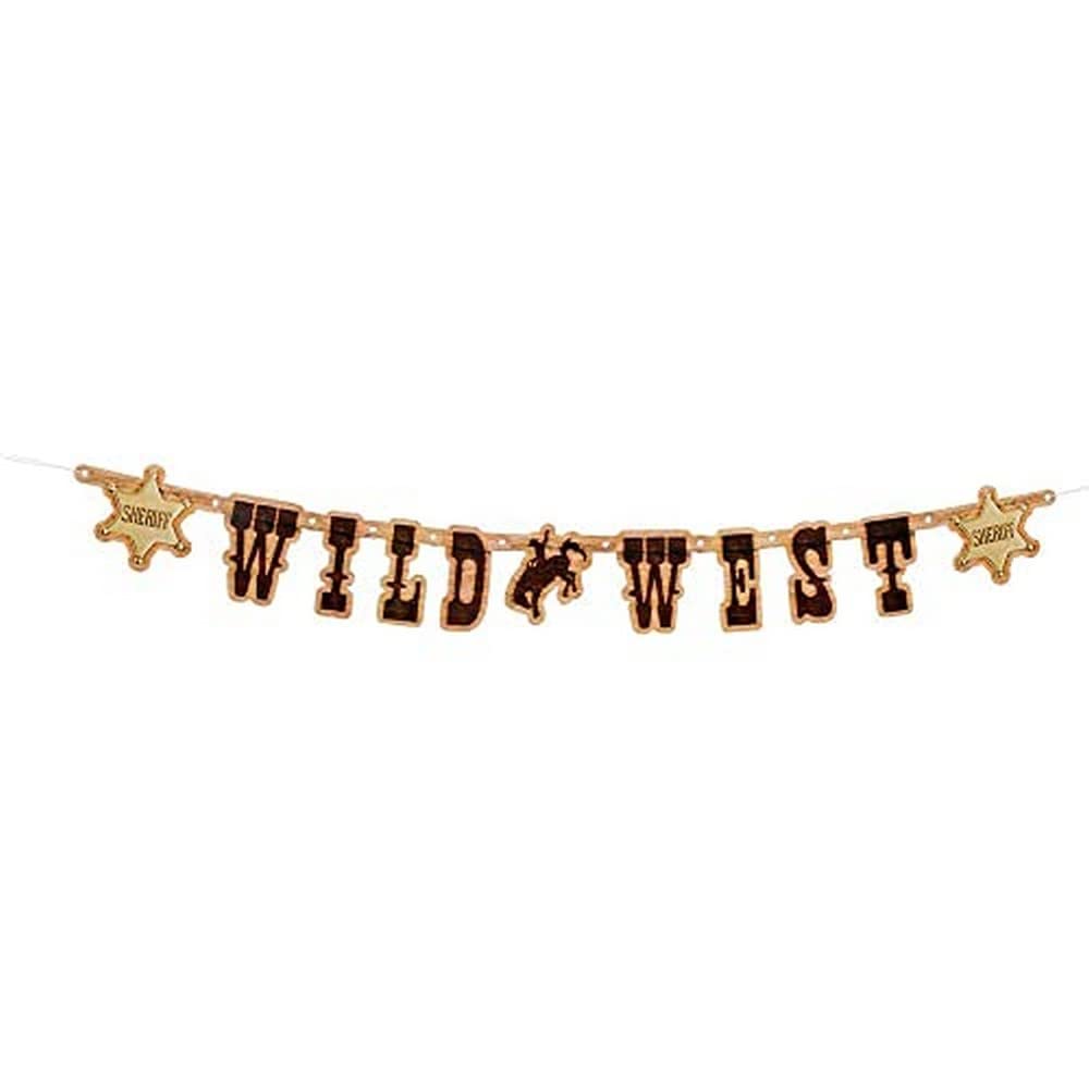 Boland Letter Banner 'WILD WEST' (110 cm), One Size