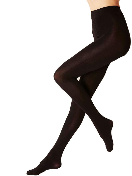 Couture Cotton Rich 200 Denier Supersoft Tights-Medium-Black