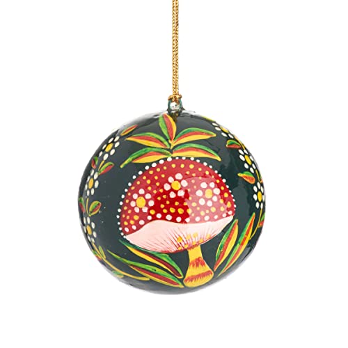 Sass & Belle Mushroom Papier Mache Bauble