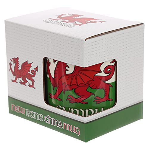 Welsh Dragon Cymru Porcelain Tea Coffee Mug