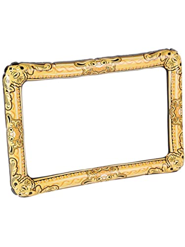 Smiffy's Inflatable Picture Frame, Gold, 70cm/28in