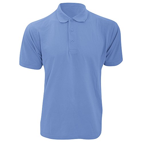 Kustom Kit Mens Short Sleeve Polo Shirts, Navy Blue, XX-Large. KK403