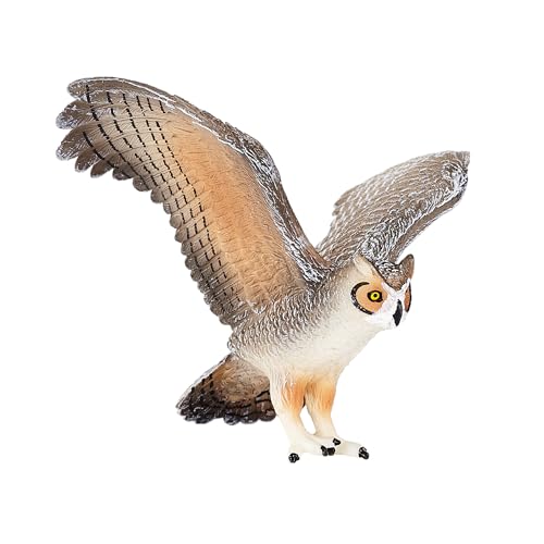 MOJO - Great Horned Owl | Hand-Painted Toy Figure | Woodland Collection | True to Life & Highly Detailed | Designed in UK