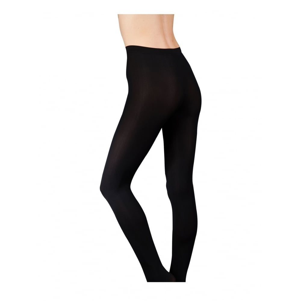 Ladies 1 Pair Couture by Silky Ultimates Seamless and Ladder Proof 100 Denier Opaque Tights-Black-X-Large