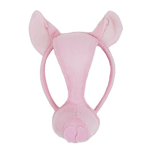 Bristol Novelty Pig Mask with Sound, Pink | Pack of 1 Headband, Unisex-Child, One Size