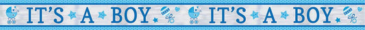 It's A Boy Foil Banner 7.6m