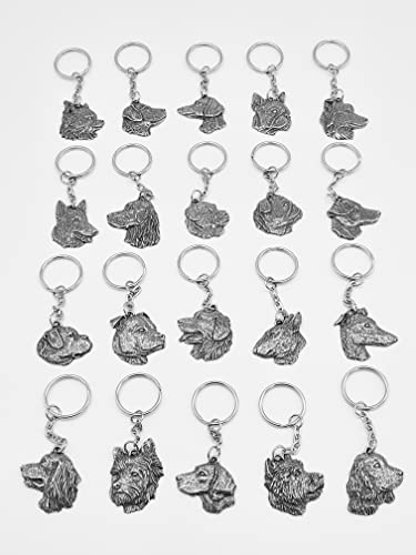 Pewter French Bulldog Dog Keyring