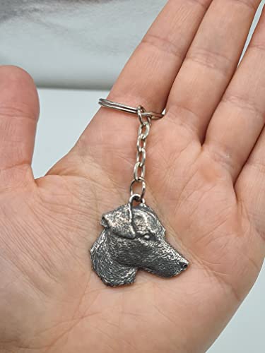 Pewter Jack Russell Dog Keyring