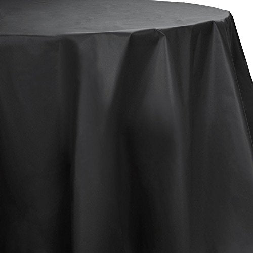 Amscan Tablecover Plastic Round (Jet Black)