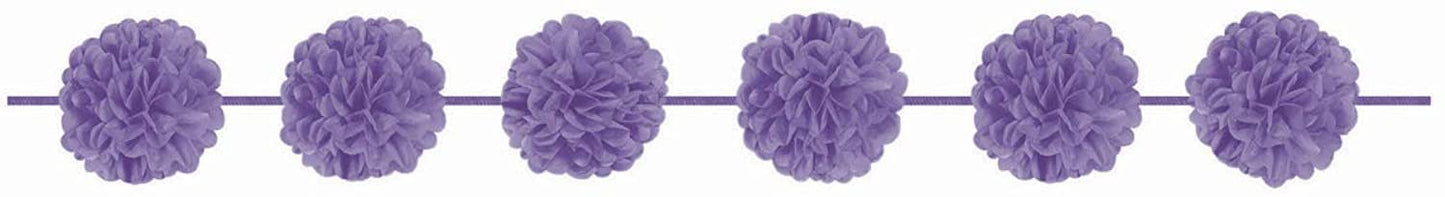 Lilac Fluffy Paper Garlands /2