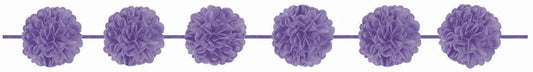 Lilac Fluffy Paper Garlands /2