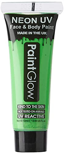 PaintGlow, Neon UV Face & Body Paint, Green, 13ml