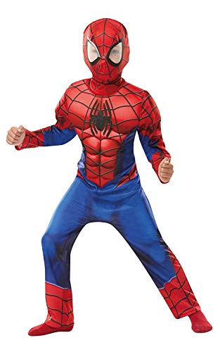 Rubie's Official Marvel Spider-Man, Deluxe Child Costume - Medium Age 5-6, Height 116 cm, Red