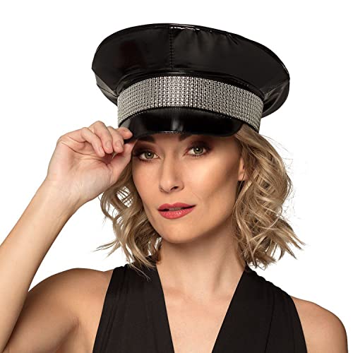 Boland ��� Black Rock Hat, Black / Silver with Elastic Band.