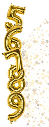 Boland balloon number '9' (36cm), pink