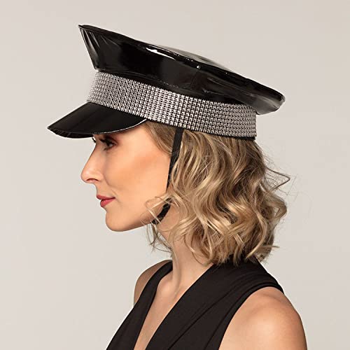 Boland ��� Black Rock Hat, Black / Silver with Elastic Band.